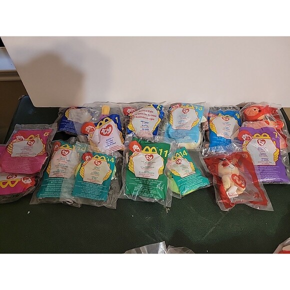 Vtg McDonald’s TY Beanie Baby Plush Toys Lot in package mixed - Picture 2 of 13